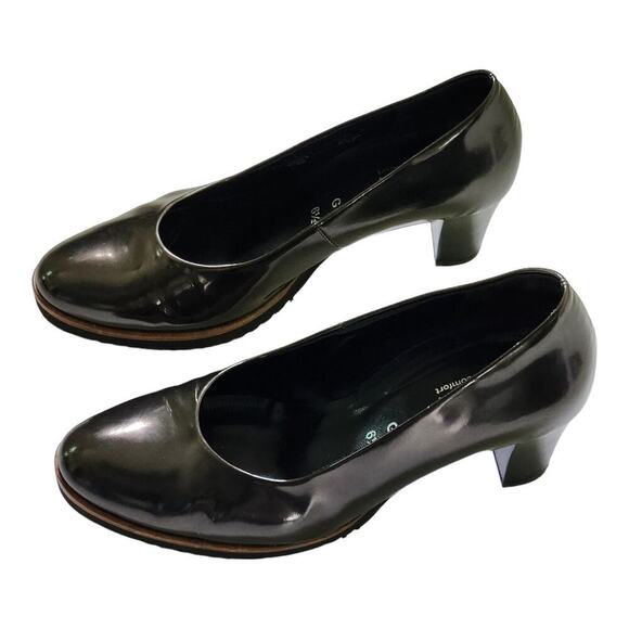 Gabor Womens Pumps UK6.5 US 9 Lug Sole Patent Leather Minimalist Corporate - Picture 4 of 7